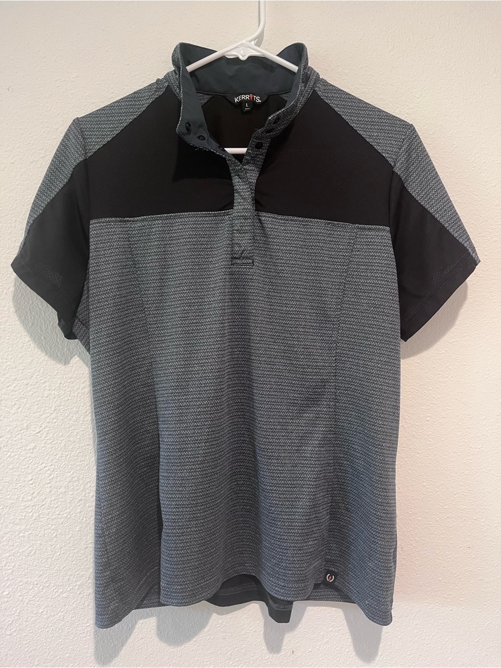 Kerrits Navy Blue Short-Sleeve Riding Shirt